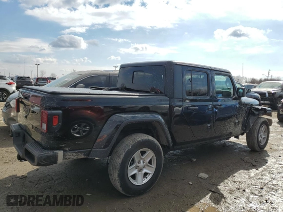 2022 Jeep Gladiator Willys with VIN 1C6HJTAG8NL150240, listed as a Copart auction lot 45631715 with 14,170 mi miles and Salvage title. Bid and sale history available at DreamBid. Image 3.