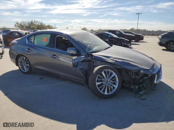 2021 Infiniti Q50 3.0t LUXE with VIN JN1EV7BR3MM755799, listed as a Copart auction lot 81531134 with NaN miles and Salvage Title. Bid and sale history available at carsss.com. Image 4.