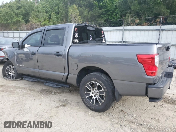 2022 Nissan Titan S with VIN 1N6AA1EC9NN106299, listed as a Copart auction lot 58061355 with 49,910 mi miles and Salvage title. Bid and sale history available at DreamBid. Image 2.