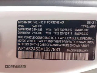 2021 Porsche Macan S с VIN WP1AB2A53MLB37831, выставлен на аукционе IAAI как лот 42077665 с пробегом 53 931 миль миль и . История ставок и продаж доступна на DreamBid. Изображение 9.