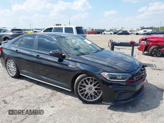 2019 Volkswagen Jetta GLI S with VIN 3VW5T7BU9KM142379, listed as a IAAI auction lot 42056617 with 77,283 mi miles and . Bid and sale history available at DreamBid. Image 1.