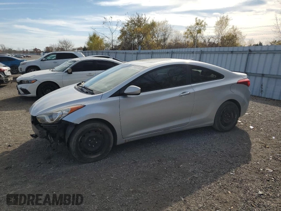 2013 Hyundai Elantra Coupe GS with VIN KMHDH6AE5DU001808, listed as a Copart auction lot 77940704 with 145,410 mi miles and Salvage Title. Bid and sale history available at carsss.com. Image 1.