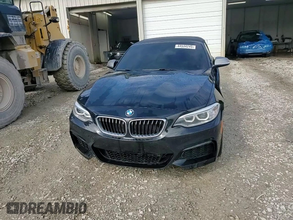 2015 BMW 2 Series M235i with VIN WBA1M1C55FV393797, listed as a Copart auction lot 44534245 with 93,136 mi miles and Salvage title. Bid and sale history available at DreamBid. Image 14.