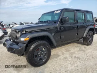 2024 Jeep Wrangler Sport with VIN 1C4PJXDG0RW261473, listed as a Copart auction lot 75140944 with Not Provided miles and Non Repairable. Bid and sale history available at DreamBid. Image 1.