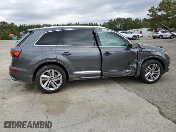 2022 Audi Q7 Premium Plus with VIN WA1LJBF78ND002311, listed as a Copart auction lot 49668015 with 99,075 mi miles and Salvage title. Bid and sale history available at DreamBid. Image 3.