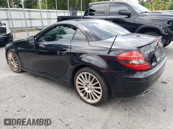 2010 Mercedes-Benz SLK-Class SLK 300 with VIN WDBWK5EA0AF230525, listed as a Copart auction lot 62399164 with 38,250 mi miles and Salvage Title. Bid and sale history available at carsss.com. Image 2.