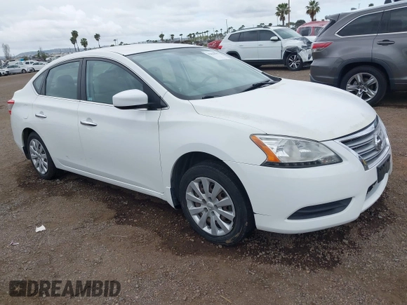 2015 Nissan Sentra S with VIN 3N1AB7AP4FY229253, listed as a IAAI auction lot 42046967 with 63,993 mi miles. Bid and sale history available at carsss.com. Image 1.