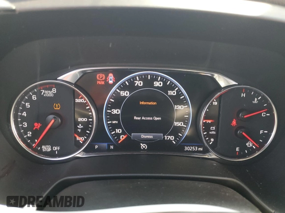 2024 Chevrolet Blazer RS with VIN 3GNKBKRS7RS119504, listed as a Copart auction lot 62578935 with 30,253 mi miles and Salvage title. Bid and sale history available at DreamBid. Image 9.
