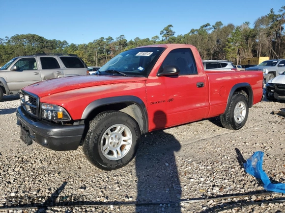 2002 Dodge Dakota with VIN 1B7FL16X42S720579, listed as a Copart auction lot 88160015 with 164,279 mi miles and Salvage Title. Bid and sale history available at carsss.com. Image 1.