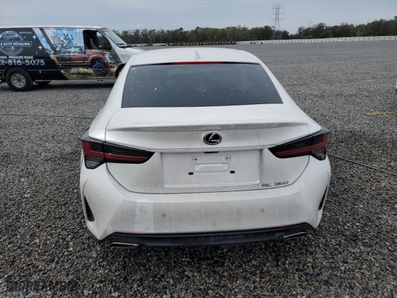 2021 Lexus RC with VIN JTHDZ5BC0M5023233, listed as a Copart auction lot 85615974 with 41,978 mi miles and Salvage Title. Bid and sale history available at carsss.com. Image 6.