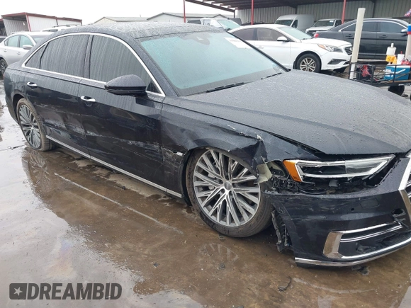 2019 Audi A8 L with VIN WAU8DAF82KN004676, listed as a IAAI auction lot 41086272 with 58,217 mi miles. Bid and sale history available at carsss.com. Image 6.