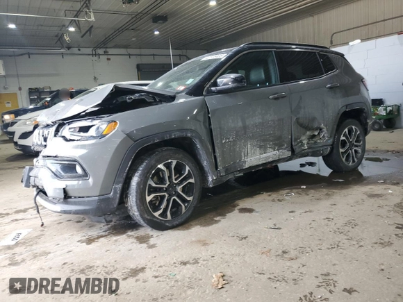 2023 Jeep Compass Limited with VIN 3C4NJDCN0PT537837, listed as a Copart auction lot 42515405 with 31,147 mi miles and Salvage Title. Bid and sale history available at DreamBid. Image 1.