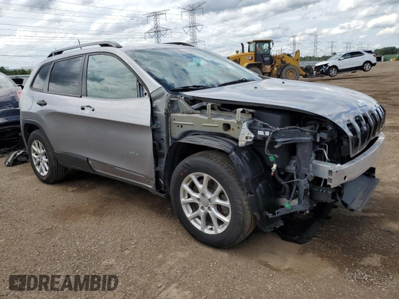 2016 Jeep Cherokee Sport with VIN 1C4PJMAB4GW203807, listed as a Copart auction lot 61429655 with 96,128 mi miles and Salvage title. Bid and sale history available at DreamBid. Image 4.