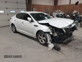 2014 Kia Optima LX z VIN KNAGM4A70E5469179, wystawiony jako IAAI lot #42220891 z przebiegiem 72 889 mil mil oraz . Historia ofert i sprzedaży dostępna na DreamBid. Obrazek 1.