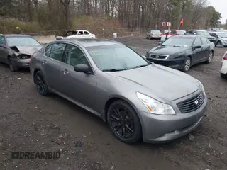 2008 Infiniti G35 Sedan x with VIN JNKBV61F18M269546, listed as a IAAI auction lot 42041649 with 142,610 mi miles. Bid and sale history available at carsss.com. Image 1.