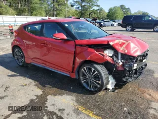 2016 Hyundai Veloster Turbo with VIN KMHTC6AE7GU262145, listed as a Copart auction lot 51283105 with Not provided miles and Salvage title. Bid and sale history available at DreamBid. Image 4.
