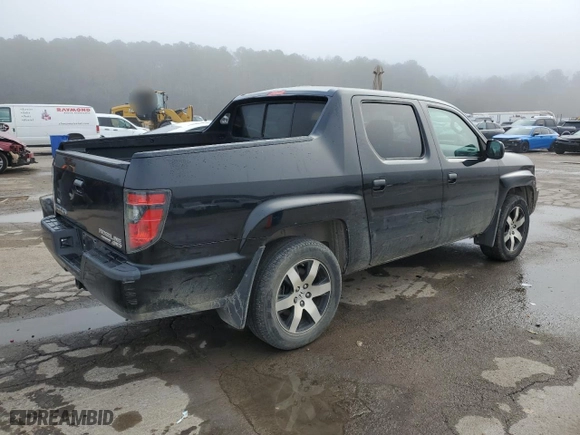 2014 Honda Ridgeline SE with VIN 5FPYK1F60EB007819, listed as a Copart auction lot 41853715 with 90,661 mi miles and Salvage Title. Bid and sale history available at carsss.com. Image 3.