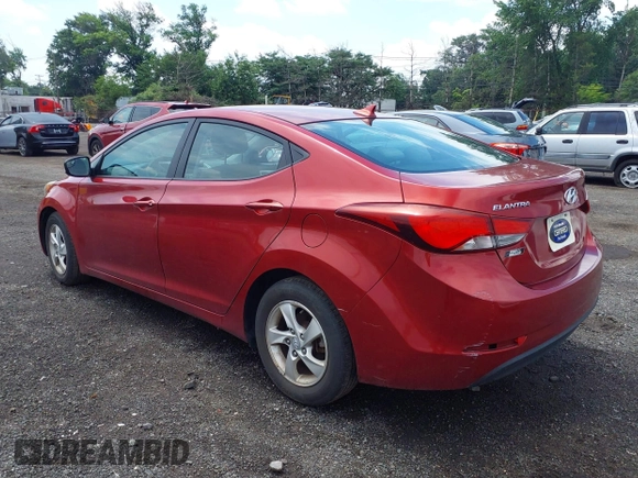 2015 Hyundai Elantra SE with VIN 5NPDH4AE3FH646639, listed as a IAAI auction lot 42598398 with 144,157 mi miles and . Bid and sale history available at DreamBid. Image 3.