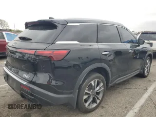 2023 Infiniti QX60 Luxe with VIN 5N1DL1FS5PC368816, listed as a Copart auction lot 54329005 with 54,642 mi miles and Salvage title. Bid and sale history available at DreamBid. Image 3.