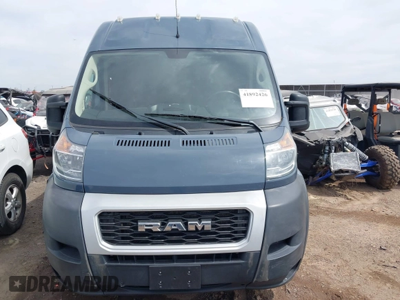 2020 Ram ProMaster Cargo with VIN 3C6URVJGXLE108421, listed as a IAAI auction lot 41892426 with 133,169 mi miles. Bid and sale history available at carsss.com. Image 12.