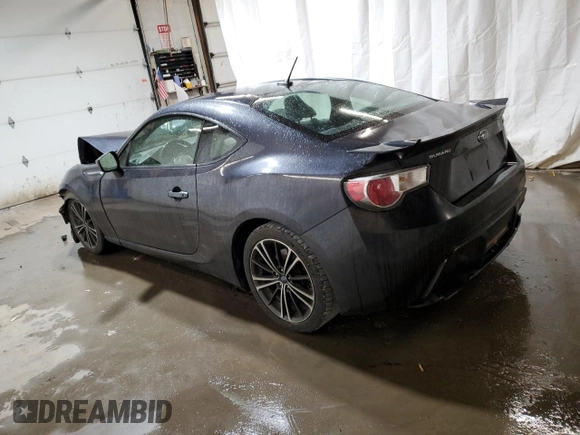 2013 Subaru BRZ Premium with VIN JF1ZCAB11D1605385, listed as a Copart auction lot 80620044 with 187,175 mi miles and Salvage Title. Bid and sale history available at carsss.com. Image 2.