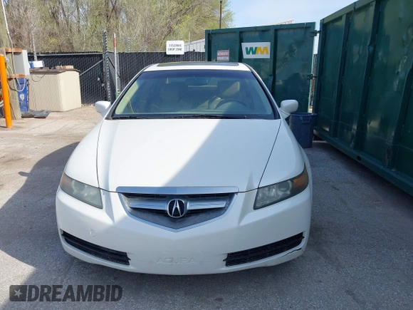 2005 Acura TL with VIN 19UUA66215A062486, listed as a IAAI auction lot 41918919 with 163,845 mi miles. Bid and sale history available at carsss.com. Image 6.