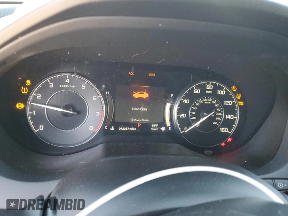 2021 Acura RDX with VIN 5J8TC1H34ML002641, listed as a Copart auction lot 64224785 with 92,337 mi miles and Salvage title. Bid and sale history available at DreamBid. Image 9.