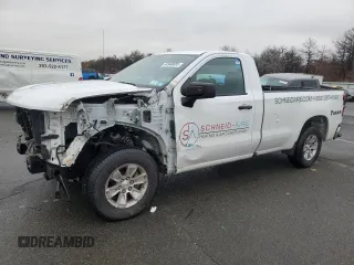 2020 Chevrolet Silverado 1500 Work Truck with VIN 3GCNWAEFXLG250174, listed as a Copart auction lot 44940685 with 107,631 mi miles and Salvage Title. Bid and sale history available at carsss.com. Image 1.