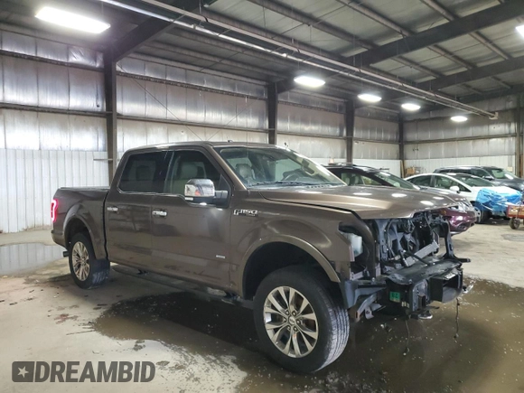 2015 Ford F-150 XLT with VIN 1FTEW1EG4FKD01433, listed as a Copart auction lot 58144465 with 102,059 mi miles and Salvage title. Bid and sale history available at DreamBid. Image 4.