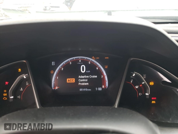 2020 Honda Civic Sedan Sport with VIN 2HGFC2F80LH596822, listed as a Copart auction lot 50252135 with 51,410 mi miles and Salvage Title. Bid and sale history available at carsss.com. Image 9.