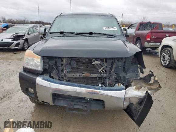 2012 Nissan Titan S with VIN 1N6AA0EC5CN320679, listed as a Copart auction lot 43398135 with 219,604 mi miles and Salvage Title. Bid and sale history available at carsss.com. Image 5.