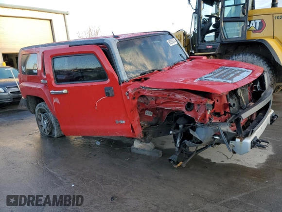 2008 Hummer H3 SUV with VIN 5GTEN13E988157875, listed as a Copart auction lot 82290214 with Not Provided miles and Salvage Title. Bid and sale history available at DreamBid. Image 4.