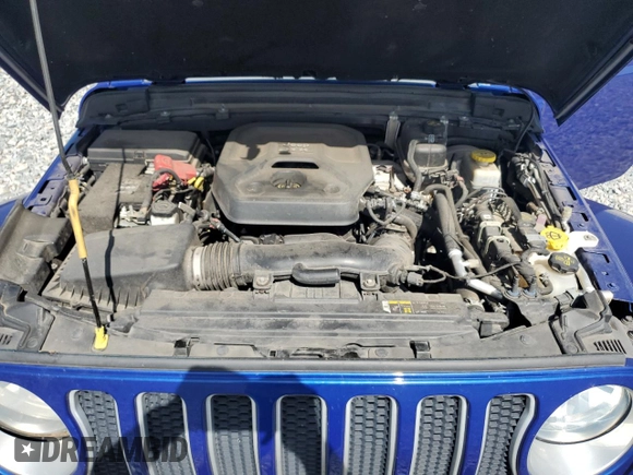 2019 Jeep Wrangler Unlimited Sahara with VIN 1C4HJXEN9KW592821, listed as a Copart auction lot 63204995 with 134,170 mi miles and Non repairable. Bid and sale history available at DreamBid. Image 12.