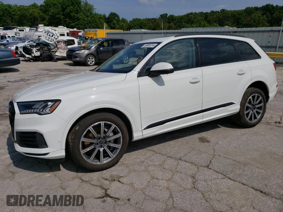 2024 Audi Q7 Premium Plus with VIN WA1LCBF71RD001839, listed as a Copart auction lot 56905244 with 8,832 mi miles and Salvage Title. Bid and sale history available at carsss.com. Image 1.