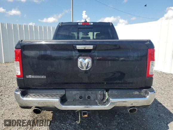 2019 Ram 1500 Big Horn with VIN 1C6RREFT1KN721002, listed as a Copart auction lot 61526425 with 61,431 mi miles and Clean title. Bid and sale history available at DreamBid. Image 6.