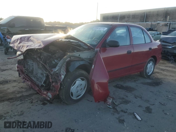 1997 Hyundai Accent z VIN KMHVF24N9VU356190, wystawiony jako Copart lot #85610774 z przebiegiem 91 707 mil mil oraz Tytuł czysty. Historia ofert i sprzedaży dostępna na DreamBid. Obrazek 1.