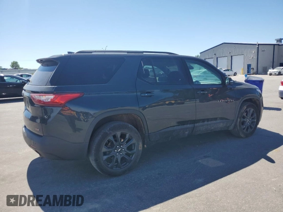 2021 Chevrolet Traverse RS with VIN 1GNERJKWXMJ194076, listed as a Copart auction lot 57808675 with 128,561 mi miles and Salvage title. Bid and sale history available at DreamBid. Image 3.