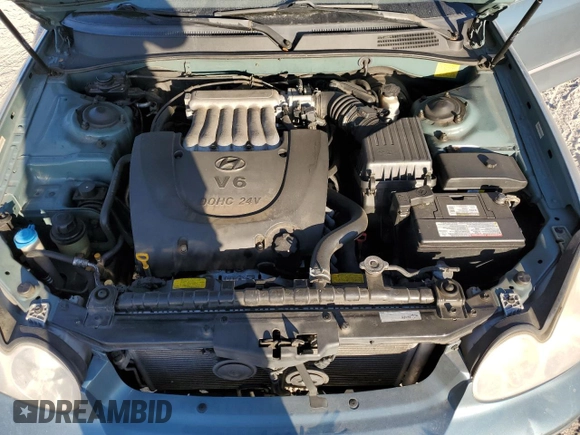2005 Hyundai Sonata GLS with VIN KMHWF35H45A106280, listed as a Copart auction lot 76607674 with 191,576 mi miles and Salvage Title. Bid and sale history available at carsss.com. Image 11.