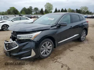 2020 Acura RDX Technology with VIN 5J8TC2H50LL024545, listed as a Copart auction lot 55272235 with 27,999 mi miles and Salvage title. Bid and sale history available at DreamBid. Image 1.
