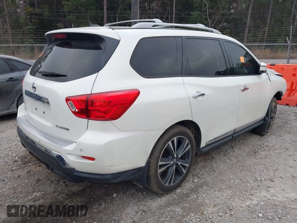 2018 Nissan Pathfinder SL with VIN 5N1DR2MN6JC643618, listed as a IAAI auction lot 41485697 with 1 mi miles. Bid and sale history available at carsss.com. Image 4.
