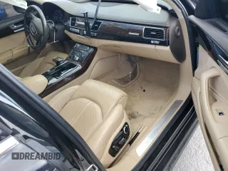 2017 Audi A8 L with VIN WAU44AFD1HN012059, listed as a Copart auction lot 80479364 with 126,890 mi miles and Salvage Title. Bid and sale history available at carsss.com. Image 8.