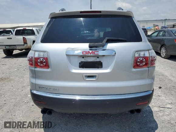 2010 GMC Acadia SLT1 with VIN 1GKLRMED9AJ125200, listed as a Copart auction lot 58071725 with 216,380 mi miles and Salvage title. Bid and sale history available at DreamBid. Image 6.