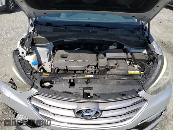 2017 Hyundai Santa Fe 2.4L with VIN 5XYZUDLB0HG415521, listed as a Copart auction lot 53700065 with 39,754 mi miles and Salvage title. Bid and sale history available at DreamBid. Image 12.