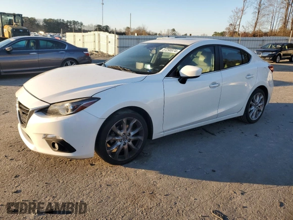 2015 Mazda 3 S Grand Touring with VIN JM1BM1W34F1243754, listed as a Copart auction lot 87298974 with 111,328 mi miles and Salvage Title. Bid and sale history available at DreamBid. Image 1.