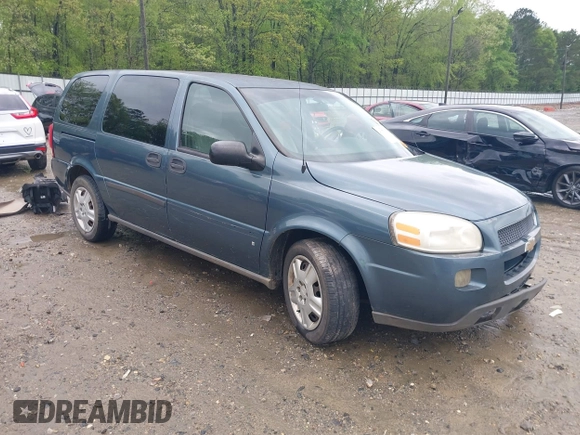 2007 Chevrolet Uplander LS Fleet with VIN 1GNDV23117D101352, listed as a IAAI auction lot 41977504 with 223,749 mi miles and . Bid and sale history available at DreamBid. Image 1.