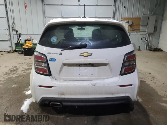 2017 Chevrolet Sonic LT with VIN 1G1JG6SG0H4155416, listed as a Copart auction lot 85453214 with Not provided miles and Salvage title. Bid and sale history available at DreamBid. Image 6.