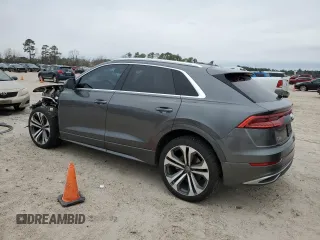 2019 Audi Q8 Premium Plus z VIN WA1BVAF16KD011512, wystawiony jako Copart lot #45419925 z przebiegiem 92 258 mil mil oraz Szkoda całkowita • Salvage title. Historia ofert i sprzedaży dostępna na DreamBid. Obrazek 2.