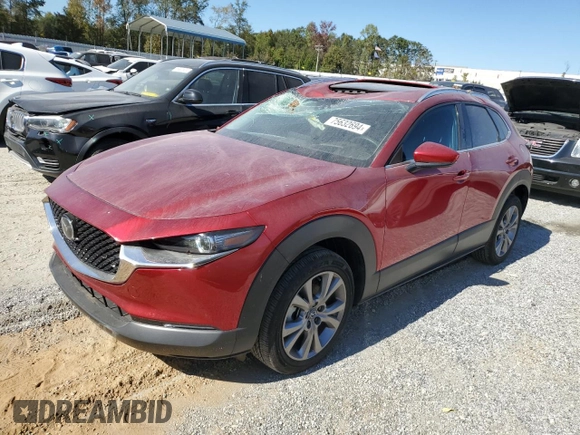 2024 Mazda CX-30 2.5 S Premium Package with VIN 3MVDMBDM2RM604835, listed as a Copart auction lot 75632694 with 6,398 mi miles and Salvage Title. Bid and sale history available at carsss.com. Image 1.