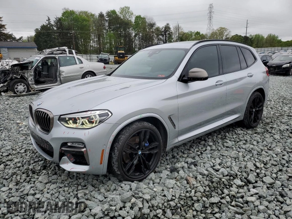 2019 BMW X3 M40i with VIN 5UXTS3C55K0Z07974, listed as a Copart auction lot 52582205 with 71,739 mi miles and Salvage Title. Bid and sale history available at DreamBid. Image 1.