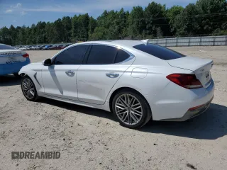 2020 Genesis G70 2.0T with VIN KMTG34LA5LU064227, listed as a Copart auction lot 59328375 with 77,287 mi miles and Salvage title. Bid and sale history available at DreamBid. Image 2.